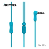 Наушники проводные Remax RM-301 Candy голубые                                                       