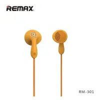 Наушники проводные Remax RM-301 Candy оранжевые                                                     