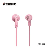 Наушники проводные Remax RM-301 Candy розовые