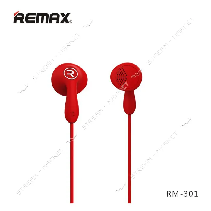 Навушники дротові Remax RM-301 Candy червоні                                                        