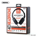 Наушники проводные Remax RM-805 Music and Calls черные