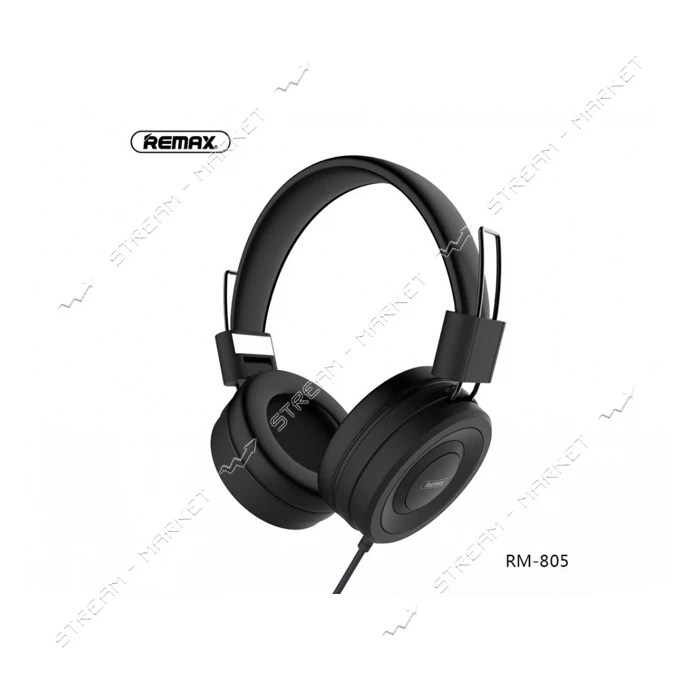 Наушники проводные Remax RM-805 Music and Calls черные