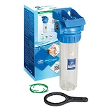 Фильтр магистральный Aquafilter FHPR12-3_R трехэлементный прозрачный корпус фильтра 10" резьба 1/2  