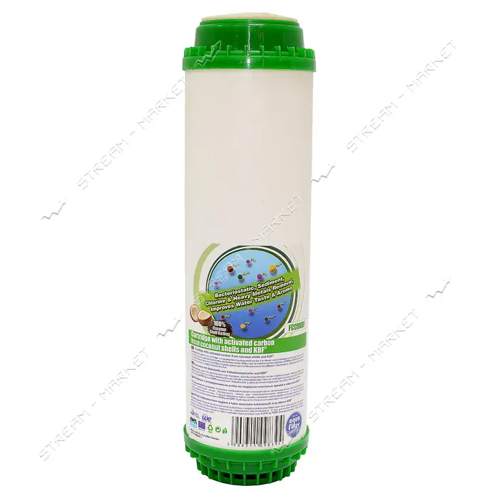 Картридж Aquafilter бактериостатический с гранулированным углем 2.5"х10" FCCBKDF