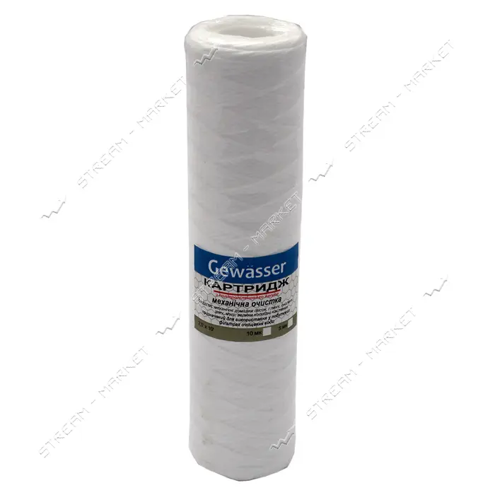 Картридж механический Gewasser из шнура 10мкр 10"х2 1/2"