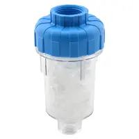 Фільтр сольовий для пральної машини AquaKut KONO прозорий з сіллю 3/4"                              