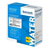 Комплект картриджей Ecosoft CРV3ECOSTD Осмос первичный пена 5мкм плюс хлор пена 1мкм                
