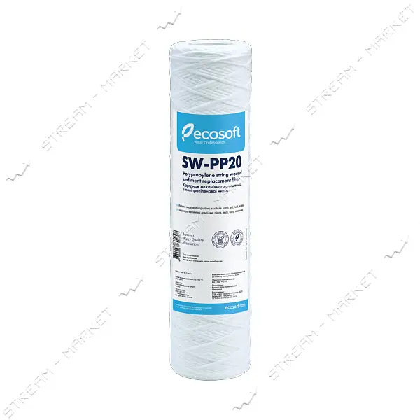 Картридж полипропиленовая нить Ecosoft CРN251020ECO 20мкм 2.5"x10"