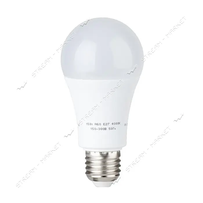 Лампа светодиодная Intertool LL-0017 А60 Е27 15Вт 150-300В 4000К