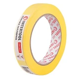 Лента малярная Intertool DM-1940 19мм х 40м желтая 12шт