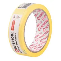 Стрічка малярна Intertool DM-3020 30мм х 20м жовта 8шт                                              