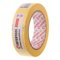 Стрічка малярна Intertool DM-3040 30мм х 40м жовта 8шт                                              