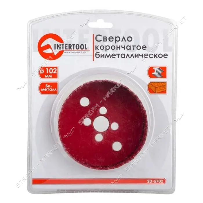 Сверло корончатое Intertool SD-5702 биметаллическое 102мм                                           