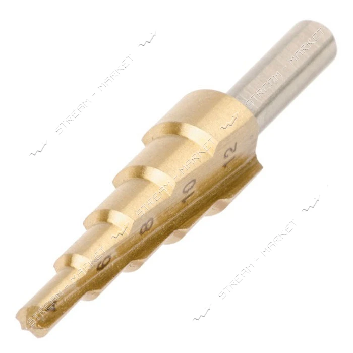 Сверло ступенчатое по металлу Intertool SD-5812 4-12мм                                              
