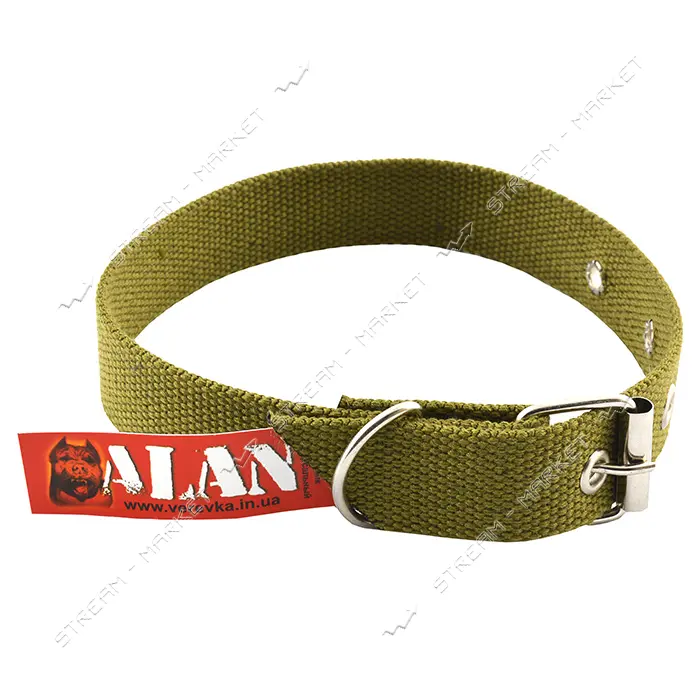 Ошейник Alan для животных 3х51см брезент с пряжкой