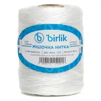 Мешочная нить Birlik 250г 250м белая                                                                