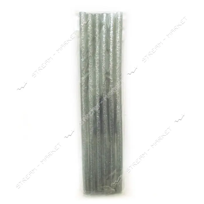 Стержни клеевые 0250-S Silver 11х180 мм 6 шт c блестками