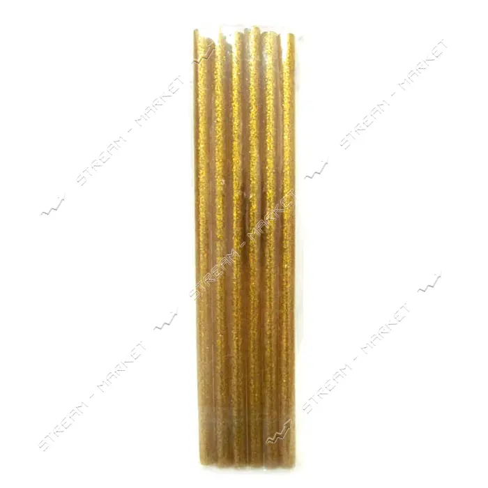 Стержни клеевые 0252-G Gold 7х180 мм 6 шт c блестками