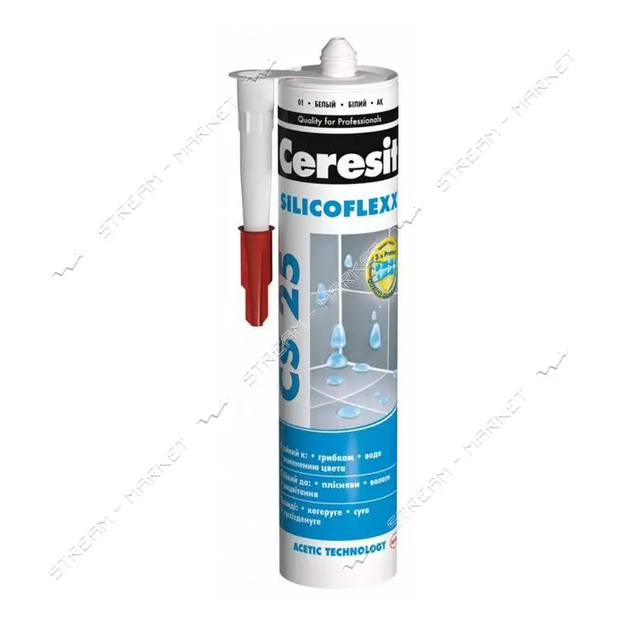 Герметик силиконовый Ceresit CS25 280мл орех