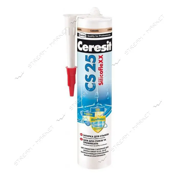 Герметик силиконовый Ceresit CS25 280мл карамель                                                    
