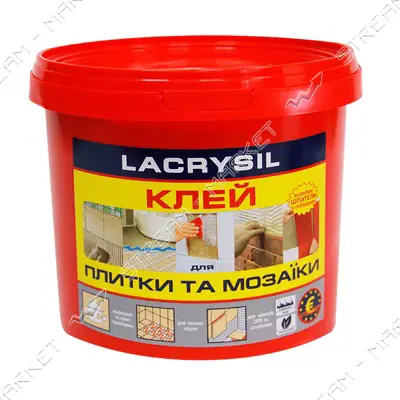Клей акриловый для мозаики и плитки Lacrysil контактный 3кг