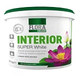 Краска акриловая Flora colour интерьерная 4.2кг ультрабелая