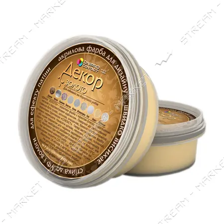 Эмаль акриловая Днепр-Контакт декоративная 0.15кг красное золото