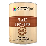 Лак ПФ-170 Днепр-Контакт для наружных работ 0.7кг жестяная банка                                    
