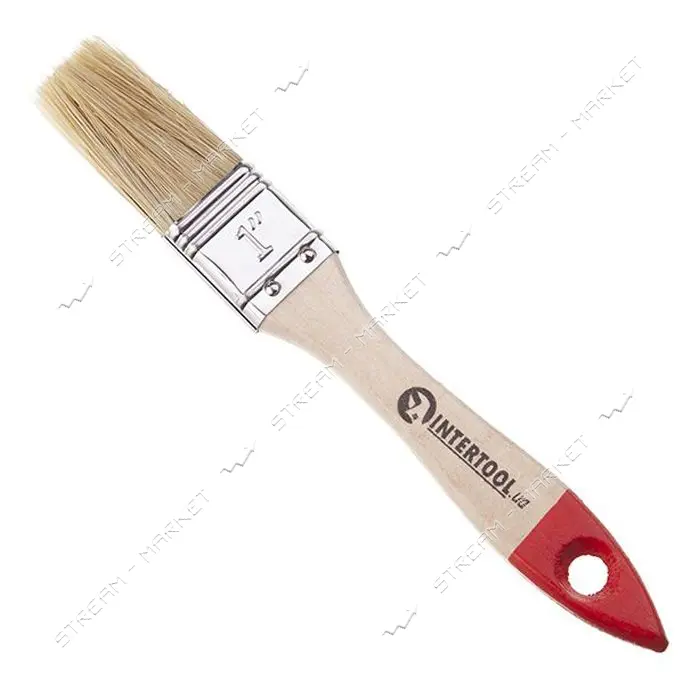 Кисть флейцевая Intertool KT-1225 25x10x42мм                                                        