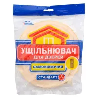 Ущільнювач дверний Стандарт самоклеющийся поролоновий 10х20мм 3м                                    