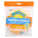 Уплотнитель Эконом для окон самоклеющийся поролоновый 10мм x 8мм x 6м Украина
