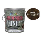 Краска 3 в 1 молотковая Fantazia Hammer tone 3318 0.75л темно коричневый