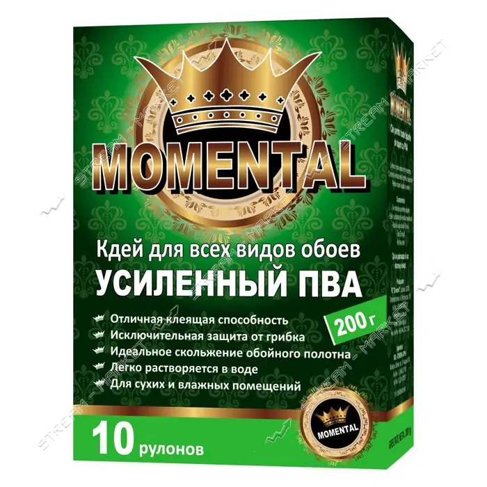 Клей обойный Momental Усиленный ПВА 200г                                                            