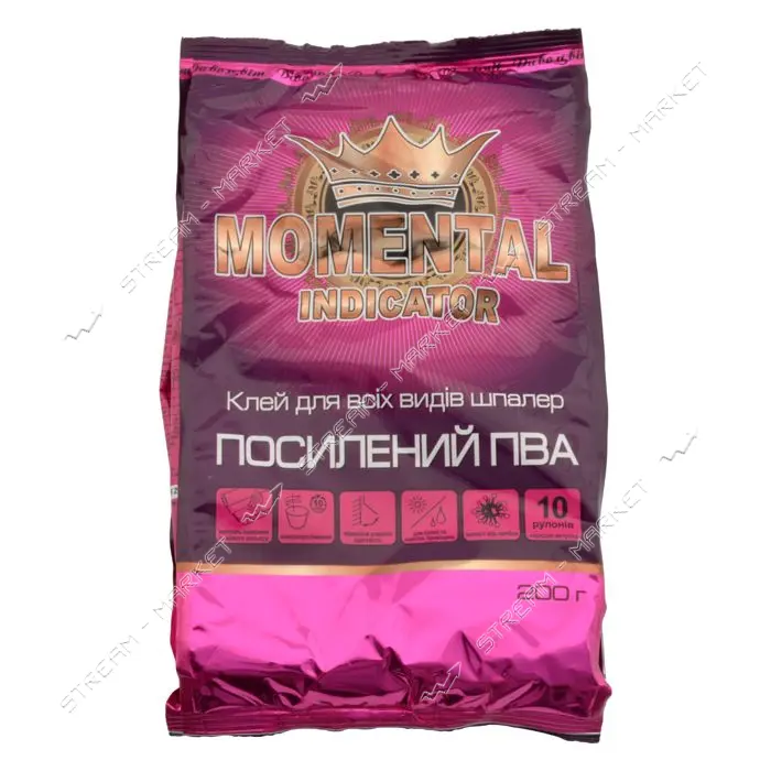 Клей обойный Momental Розовый индикатор 200г                                                        