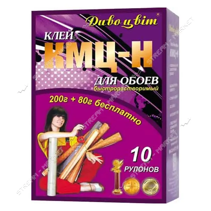 Клей для обоев Elite КМЦ-Н 10 рулонов 200 плюс 80гр