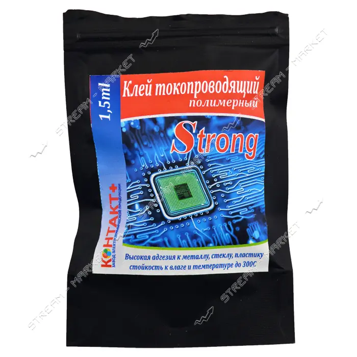Клей токопроводящий полимерный Strong Контакт плюс 1.5мл                                            
