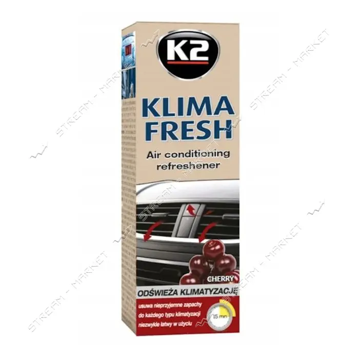 Очиститель систем автокондиционера K2 K20027 Klima Fresh Cherry 150мл                               
