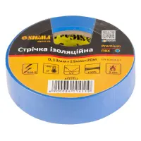 Изолента ПВХ Sigma 8411411 Premium 0.13х19мм 20м синяя                                              