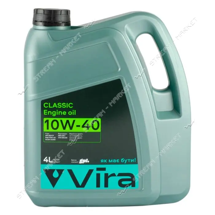 Масло моторное Vira VI0322 Classic SG/CF A3/B3 10W-40 4л