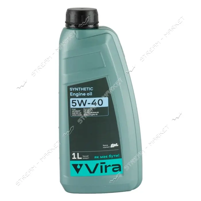 Масло моторное Vira VI0311 Synthetic SN/CF A3/B4 5W-40 1л                                           