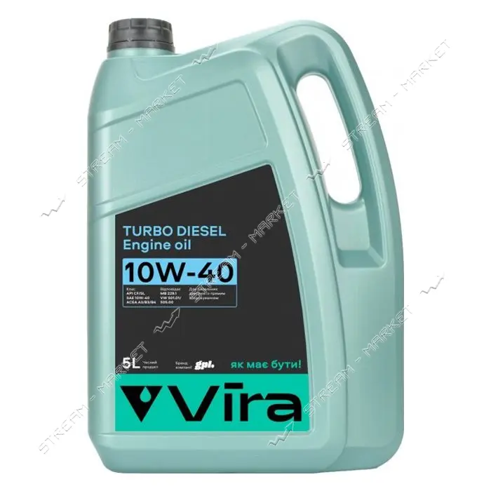 Масло моторное Vira VI0301 Turbo Diesel SL/CF A3/B3/B4  10W-40 5л                                   