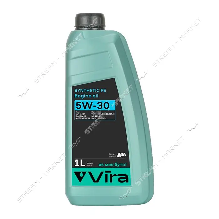 Масло моторное Vira VI0266 Synth FE SN/CF A3/B3/B4 5W-30 1л
