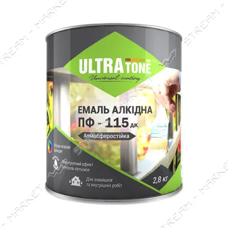 Краска алкидная Ultratone ПФ-115 0.9л шоколадная