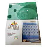 Штора для ванной комнаты Миранда с водоотталкивающей пропиткой 180x200см бирюзовая