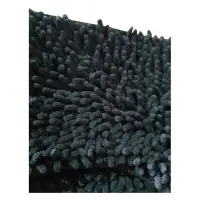 Коврик для ванны из ткани на прорезиненой основе Червячки 80x120см черный                           