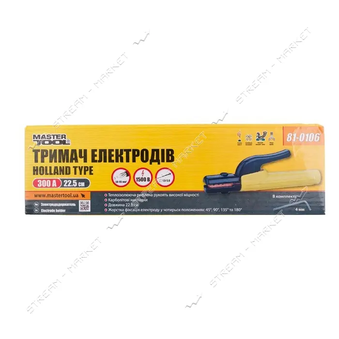 Держатель электродов Master-Tool 81-0106 Holland type 300А                                          