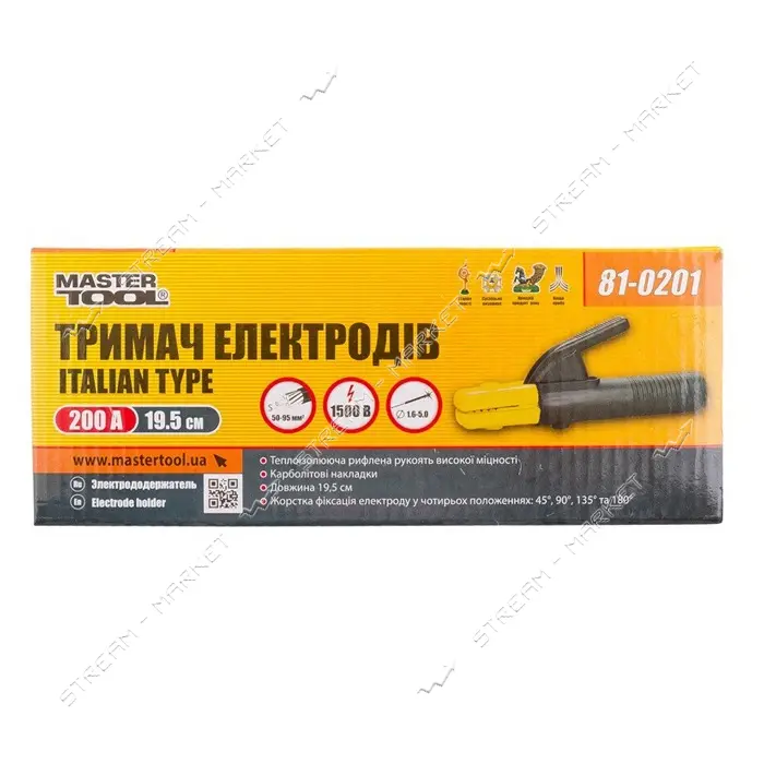 Держатель электродов Master-Tool 81-0201 Italian type 200А                                          