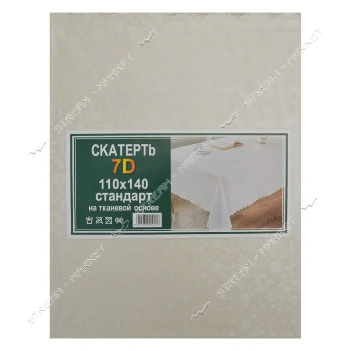 Скатерть для стола 7D 110х140см шампань                                                             