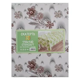 Скатерть для стола 3D 110х140см пудра