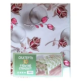 Скатерть для стола 3D 110х140см ассорти